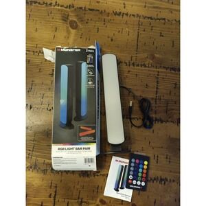 Monster Basics RGB LED Light Bar Multicolor   USB Remote Control (1 light) a11